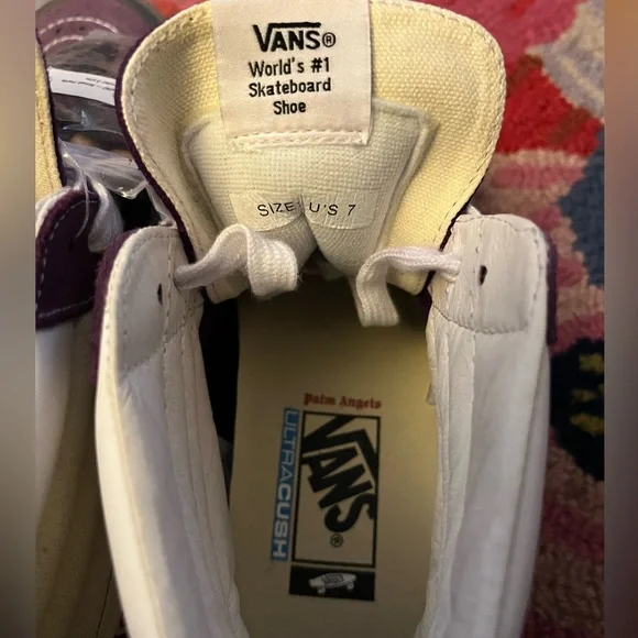Vans x Palm Angels Purple/Chipmunk SK8-Hi Reissue Sneakers - Picture 8 of 11
